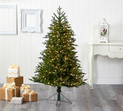 Lit Cambridge Fir Faux Christmas Tree