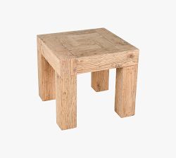 Finnegan Square Reclaimed Wood Side Table (22&quot;)