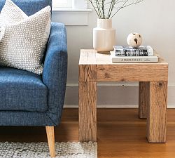 Finnegan Square Reclaimed Wood Side Table (22&quot;)