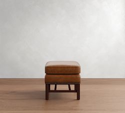 Thatcher Leather Ottoman