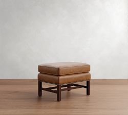 Thatcher Leather Ottoman