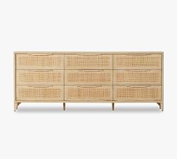Dolores 9-Drawer Cane Dresser