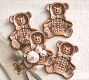 Gingerbread Teddy Bear Stoneware Appetizer Plates - Set of 4