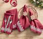 Gingerbread Stoneware Napkin Rings - Mixed Set of 4
