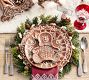 Gingerbread Teddy Bear Stoneware Appetizer Plates - Set of 4