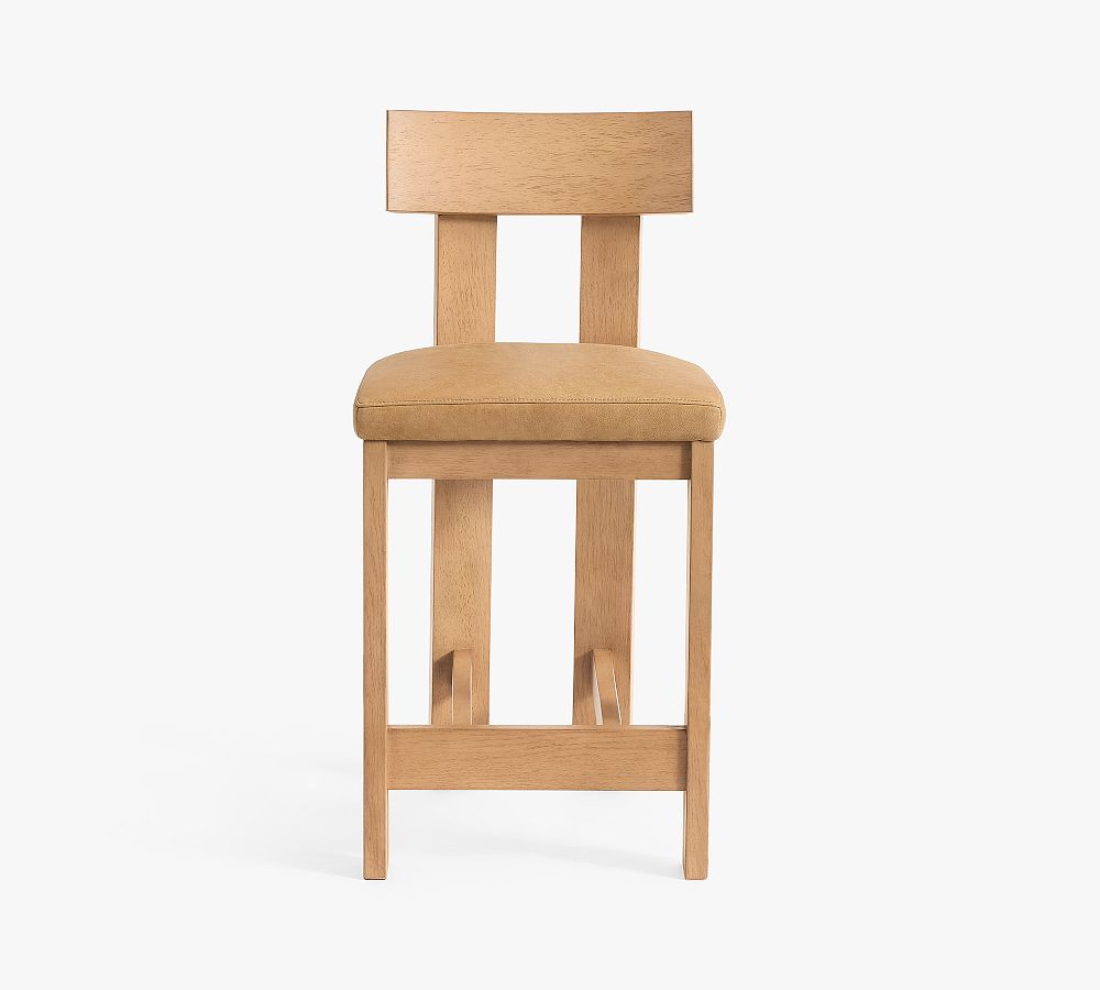 Aldon Leather Stool
