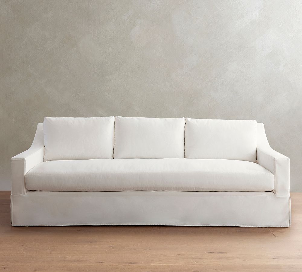 York Slope Arm Slipcovered Sofa (60&quot;-108&quot;)