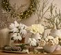 Faux Potted Poinsettias