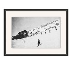 Skiing With Friends Framed Print