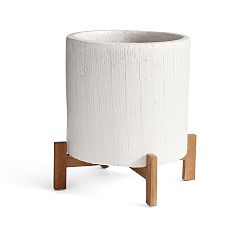 Open Box: Bungalow Planter, Large 18.75" Diam - Ivory