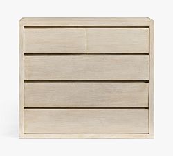 Open Box: Cayman 5-Drawer Tall Wide Dresser (50&quot;) - Biscotti