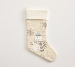 Lit Embellished Stocking