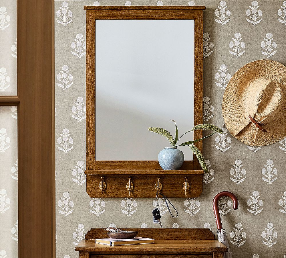 Summerville Mirror With Hooks