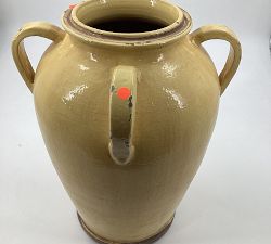 Open Box: Altman Glazed Vase, Large - Yellow