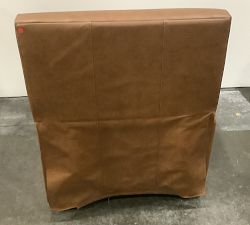 Open Box: Ashby Square Arm Leather Recliner, Polyester Wrapped Cushions, Vintage Caramel