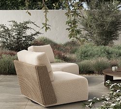 Mayana Outdoor Woven Swivel Chair