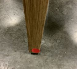 Open Box: Layton Upholstered Side Dining Chair, Seadrift Legs, Performance Heathered Basketweave Alabaster White