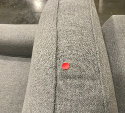 Open Box: Pearce Square Arm Upholstered Chair-And-A-Half - Performance Boucle Metal