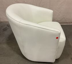 Open Box: Preston Leather Swivel Chair