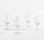 Etched Glass Snowflake Goblets - Set of 4