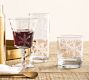 Etched Glass Snowflake Goblets - Set of 4