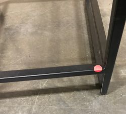 Open Box: Hardy Leather Counter Stool (24") - Bronze/Black Leather