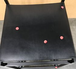 Open Box: Hardy Leather Counter Stool (24") - Bronze/Black Leather