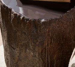 Calden Round Concrete Accent Table (18.5")