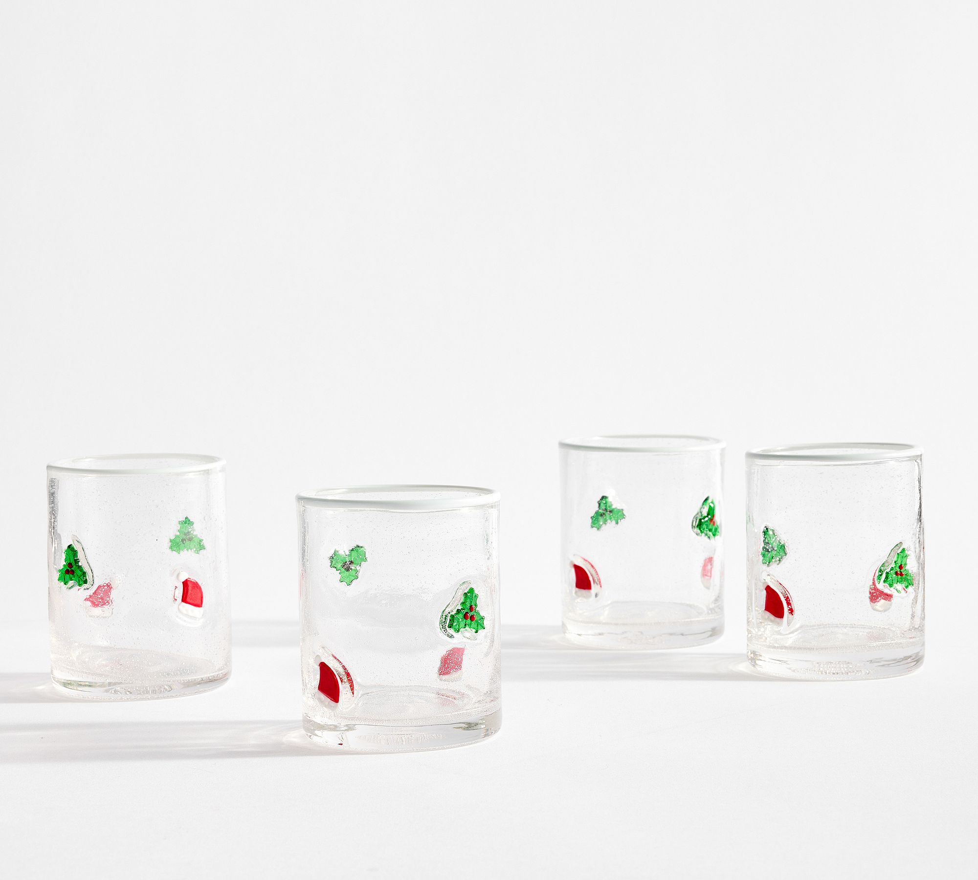 Holiday Icon Drinking Glasses - Set of 4