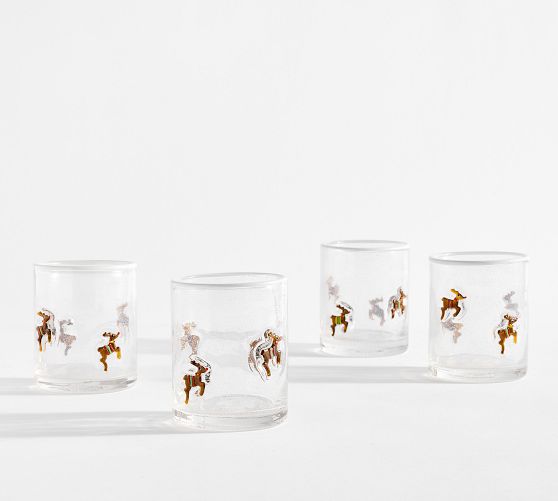 Gingerbread Icon Drinking Glasses - Set of 4