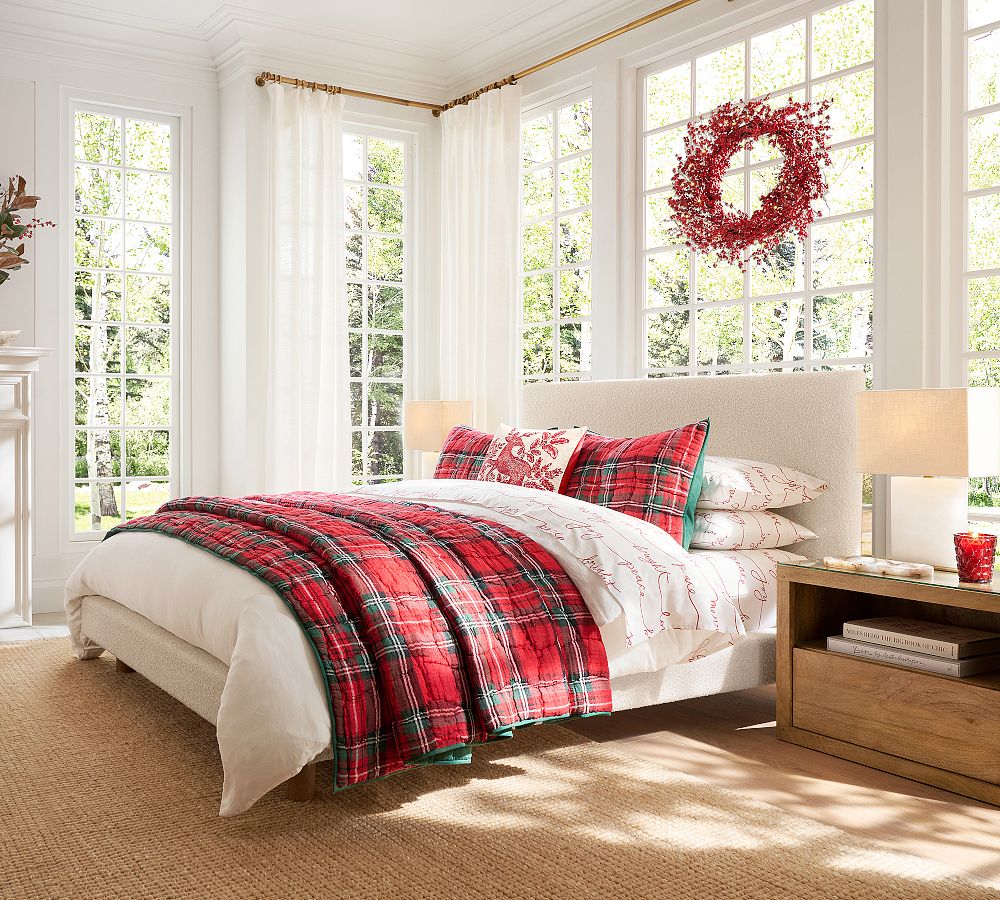 Stewart Plaid Cloud Quilt | Pottery Barn