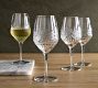 Antique Cut Wine Stem Glasses - Set of 4