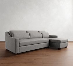 York Slope Arm Deep Seat Chaise Sectional (84"&ndash;115")