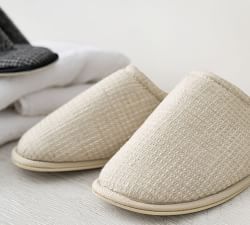 Belgian Flax Linen Waffle Slippers
