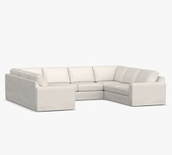Big Sur Slipcovered U-Shaped Outdoor Sectional (146&quot;)