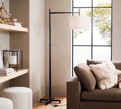 Fallon Forged-Iron Sectional Floor Lamp (75")