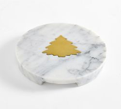 Marble Tree Inlay Round Cheese Board