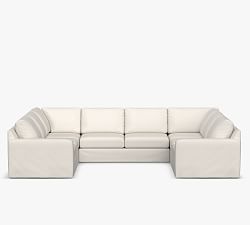 Big Sur Slipcovered U-Shaped Outdoor Sectional (146&quot;)