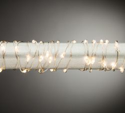 Micro LED String Lights On Silver Wire