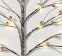 Lit Frosted Faux Berry Twig Branches - Set of 3