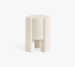 Rockwell Round Concrete Accent Table (14")