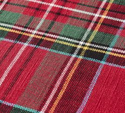 Open Box: Stewart Plaid Cotton Table Runner