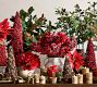 Faux Potted Poinsettias