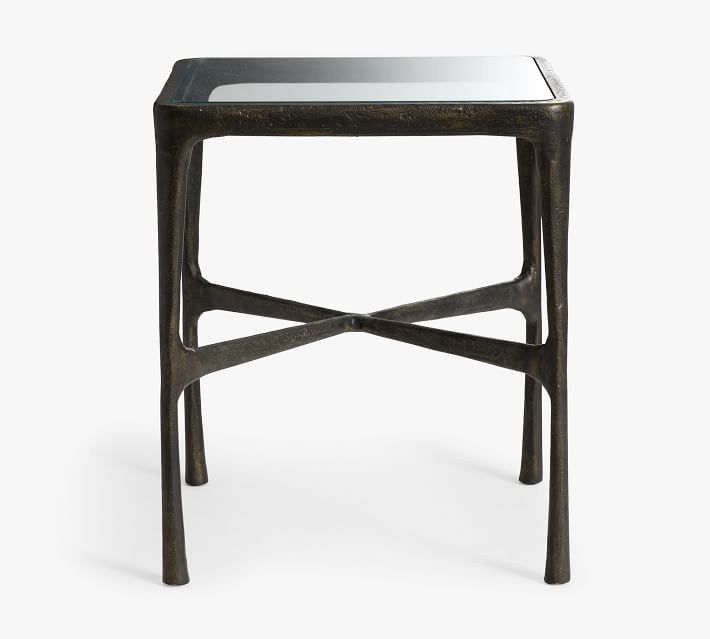 D-BODHI - SIDE TABLE / 40×40×52 Bodhi Square Metal End Table - Stylish and Chic | Pottery Barn
