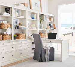 PB Comfort Square Slipcovered Dining Chair