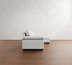 York Roll Arm Chaise Sleeper Sectional (119")