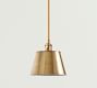 Tapered Metal Shade Pole Pendant (9"-13")