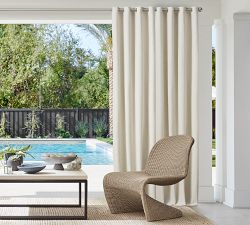 Outdoor Performance Slub Weave Curtain