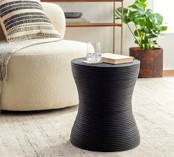 Everly Round Rattan Accent Table (16&quot;)