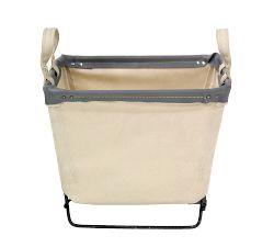Extra Small Rectangle Canvas Laundry Basket with Wheels
